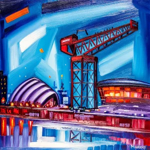 Glasgow Clydeside, Finnieston Crane, Giclée Art Print by Raymond Murray