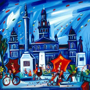 Autumn Square, Giclée Art Print by Raymond Murray