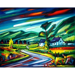 The long and winding road, Giclée Art Print by Raymond Murray