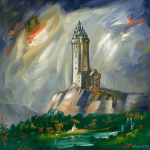 Wallace Monument, Giclée Art Print by Raymond Murray