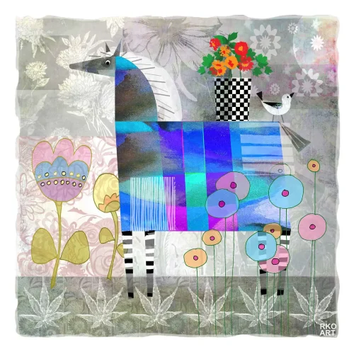 Blu, Giclée Art Print by Rikki O'Neill
