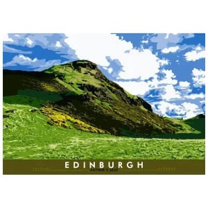 Edinburgh: Arthur's Seat, Giclée Art Print by Stewart Bremner