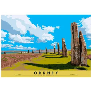 Orkney: Ring of Brodgar, Giclée Art Print by Stewart Bremner