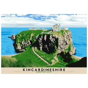 Kincardineshire: Dunnottar Castle, Giclée Art Print by Stewart Bremner