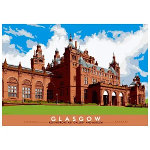 Glasgow: Kelvingrove Art Gallery and Museum, Giclée Art Print by Stewart Bremner