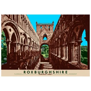 Roxburghshire: Jedburgh Abbey, Giclée Art Print by Stewart Bremner