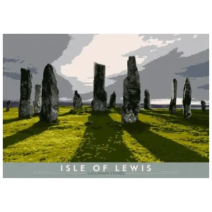 Isle of Lewis: Callanish Stones, Giclée Art Print by Stewart Bremner
