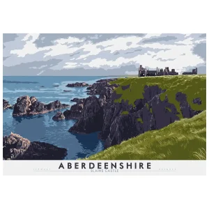 Aberdeenshire: Slains Castle, Giclée Art Print by Stewart Bremner
