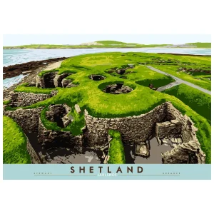 Shetland: Jarlshof, Giclée Art Print by Stewart Bremner