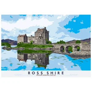 Ross-shire: Eilean Donan Castle, Giclée Art Print by Stewart Bremner