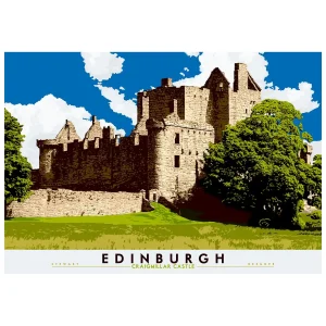 Edinburgh: Craigmillar Castle, Giclée Art Print by Stewart Bremner