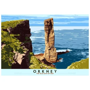 Orkney: The Old Man of Hoy, Giclée Art Print by Stewart Bremner