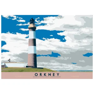 Orkney: North Ronaldsay Lighthouse, Giclée Art Print by Stewart Bremner