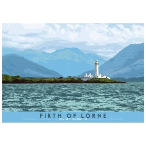 Firth of Lorne: Lismore Lighthouse, Giclée Art Print by Stewart Bremner