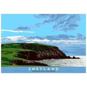 Shetland: Sumburgh Head Lighthouse, Giclée Art Print by Stewart Bremner