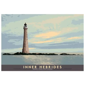 Inner Hebrides: Skerryvore Lighthouse, Giclée Art Print by Stewart Bremner