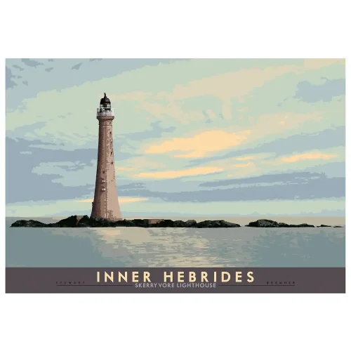 Inner Hebrides: Skerryvore Lighthouse, Giclée Art Print by Stewart Bremner