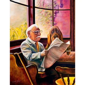 Reading the Paper, Giclée Art Print by Scott McGregor