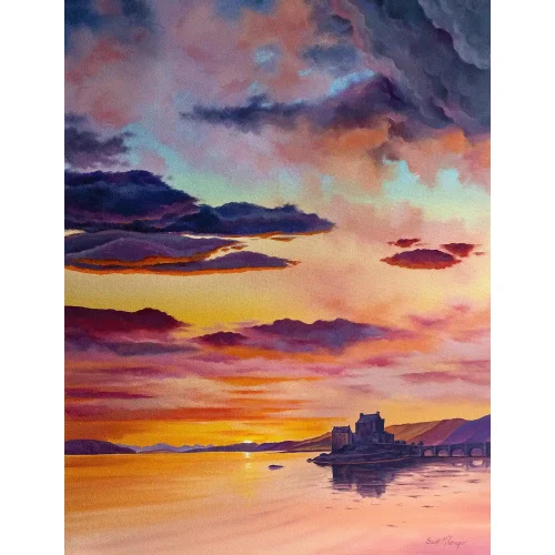 Eilean Donan Sunrise, Giclée Art Print by Scott McGregor