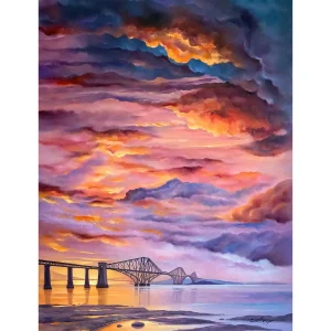 Rail Bridge, Giclée Art Print by Scott McGregor