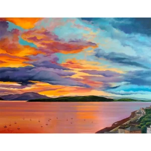 Gourock Sunset, Giclée Art Print by Scott McGregor