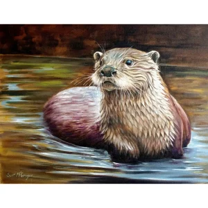 Otter, Giclée Art Print by Scott McGregor