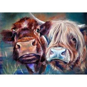 Daisy and Maisy, Giclée Art Print by Scott McGregor