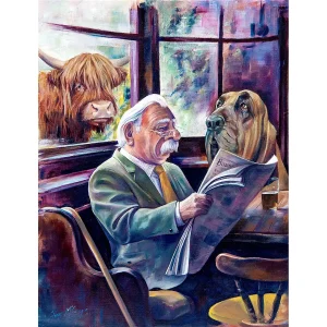 The Colonel and Clyde, Giclée Art Print by Scott McGregor