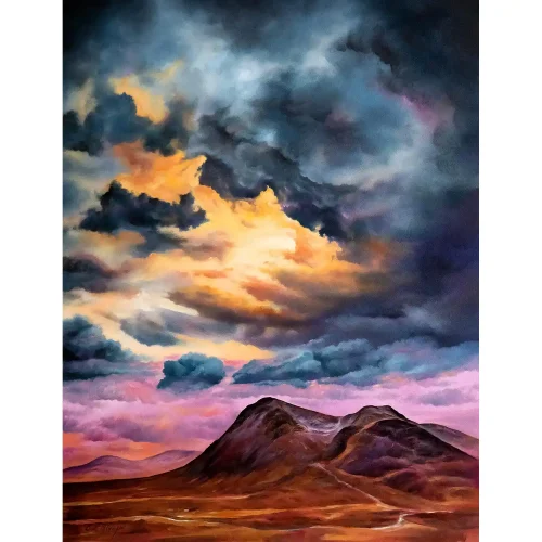 Storm Clouds Over Glencoe, Giclée Art Print by Scott McGregor