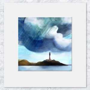 Ardnamurchan Lighthouse, Small Mounted Print by Esther Cohen