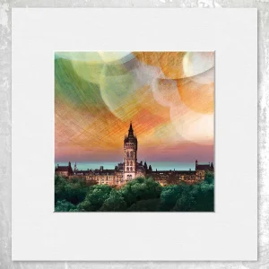 Glasgow University, Glasgow, Small Mounted Print by Esther Cohen