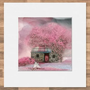 Blossom Bothy, Small Mounted Print by Esther Cohen