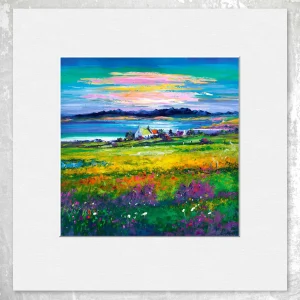 Evening Light on the Isle of Skye, Small Mounted Print by Jean Feeney