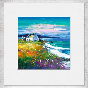 Evening Approaches, Isle of Lewis, Small Mounted Print by Jean Feeney