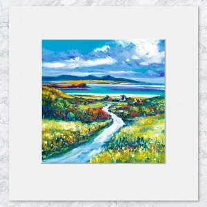 Fiscavaig, Isle of Skye, Small Mounted Print by Jean Feeney