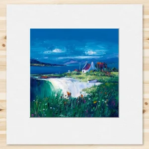 Early Summer on the way to Elgol, Isle of Skye, Small Mounted Print by Jean Feeney