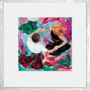 Flyin Roon, Small Mounted Print by Janet McCrorie