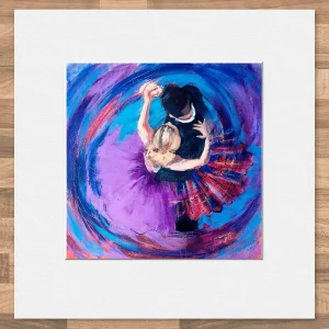 Above the Dance, Small Mounted Print by Janet McCrorie