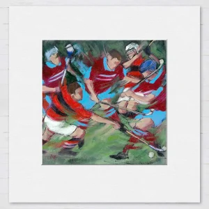 The Gaelic Battleground, Small Mounted Print by Janet McCrorie
