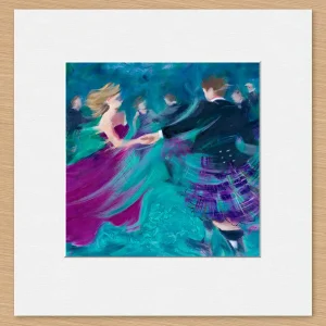 Footprints of the Highlands, Small Mounted Print by Janet McCrorie