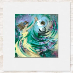 Ceilidh For Peace, Small Mounted Print by Janet McCrorie