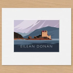 Eilean Donan, Small Mounted Print by Peter McDermott