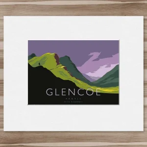 Glencoe, Small Mounted Print by Peter McDermott
