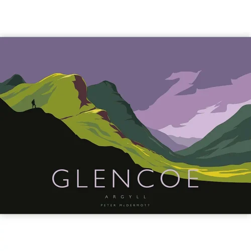 Glencoe, Small Mounted Print by Peter McDermott - Image 2