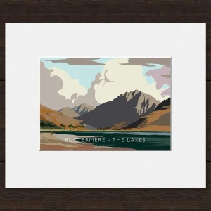 Buttermere, The Lakes, Small Mounted Print by Peter McDermott