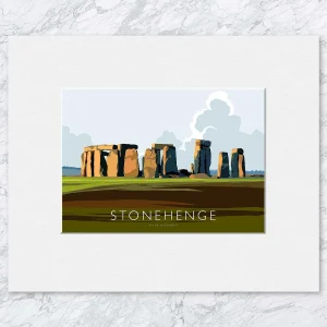 Stonehenge, Small Mounted Print by Peter McDermott