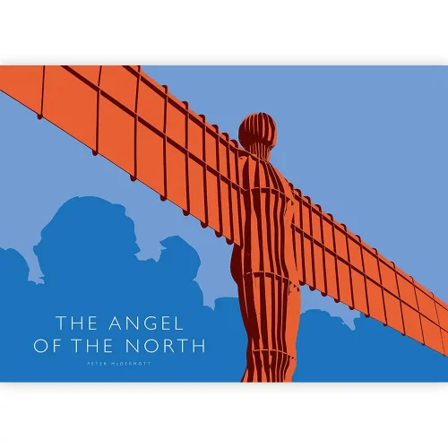 The Angel of the North, Small Mounted Print by Peter McDermott - Image 2