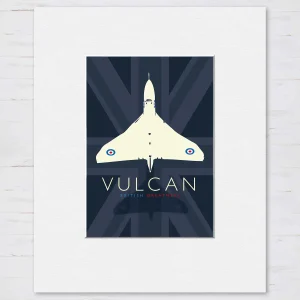 Vulcan (British Greatness), Small Mounted Print by Peter McDermott