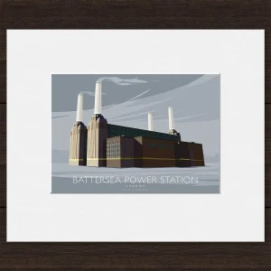 Battersea Power Station, Small Mounted Print by Peter McDermott