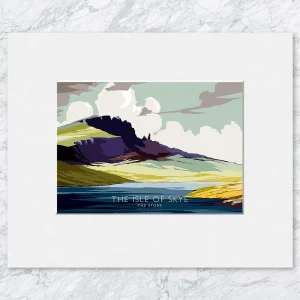 The Isle of Skye The Storr, Small Mounted Print by Peter McDermott